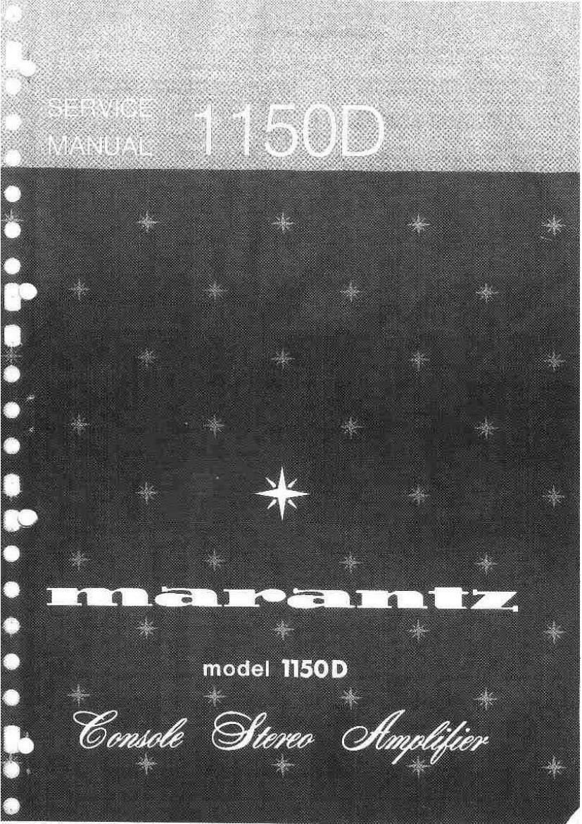 Marantz 1150 D Service Manual