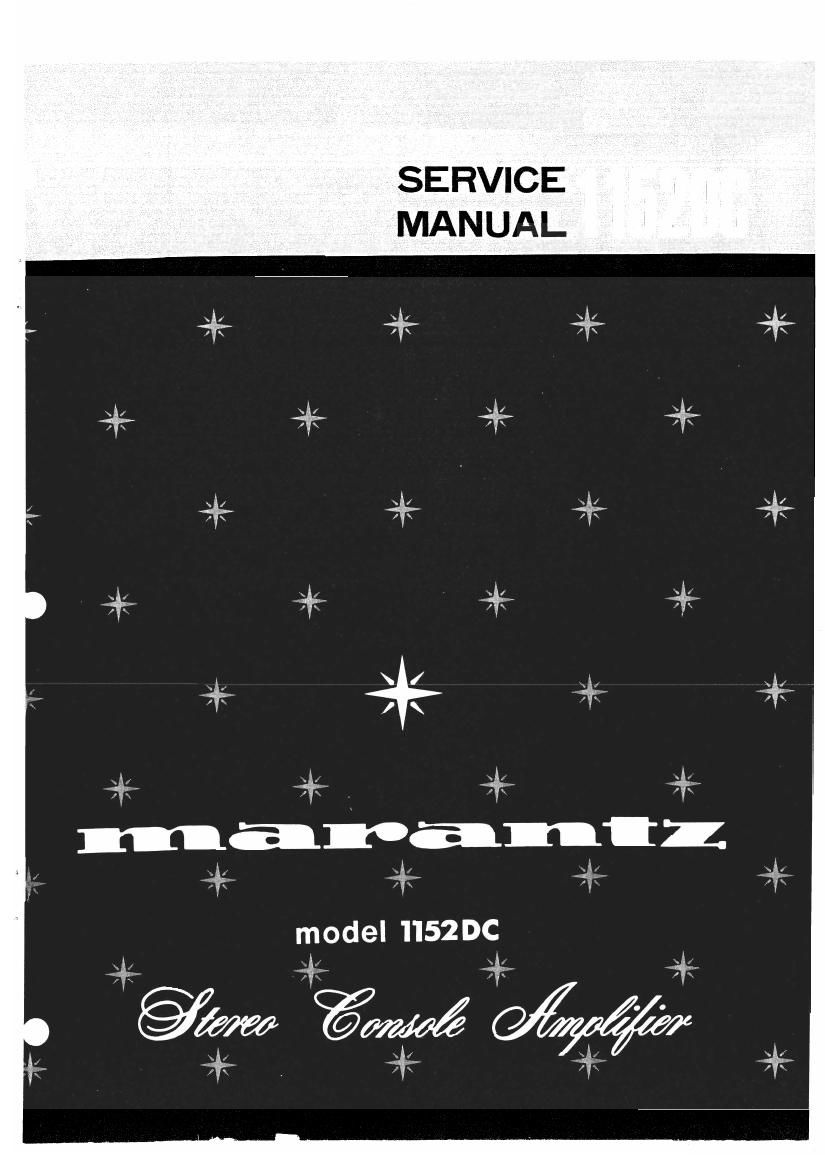 Marantz 1152 DC Service Manual