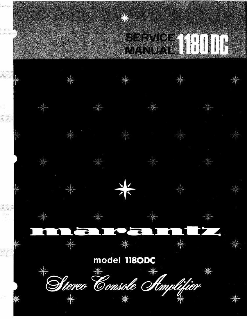 Marantz 1180 DC Service Manual