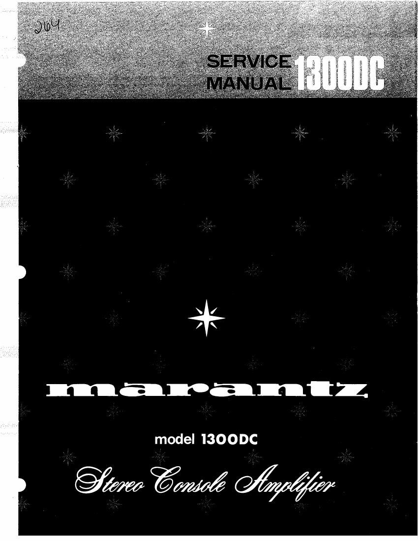 Marantz 1300 DC Service Manual