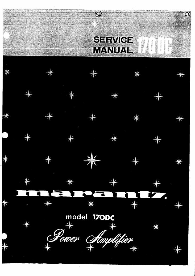 Marantz 170 DC Service Manual