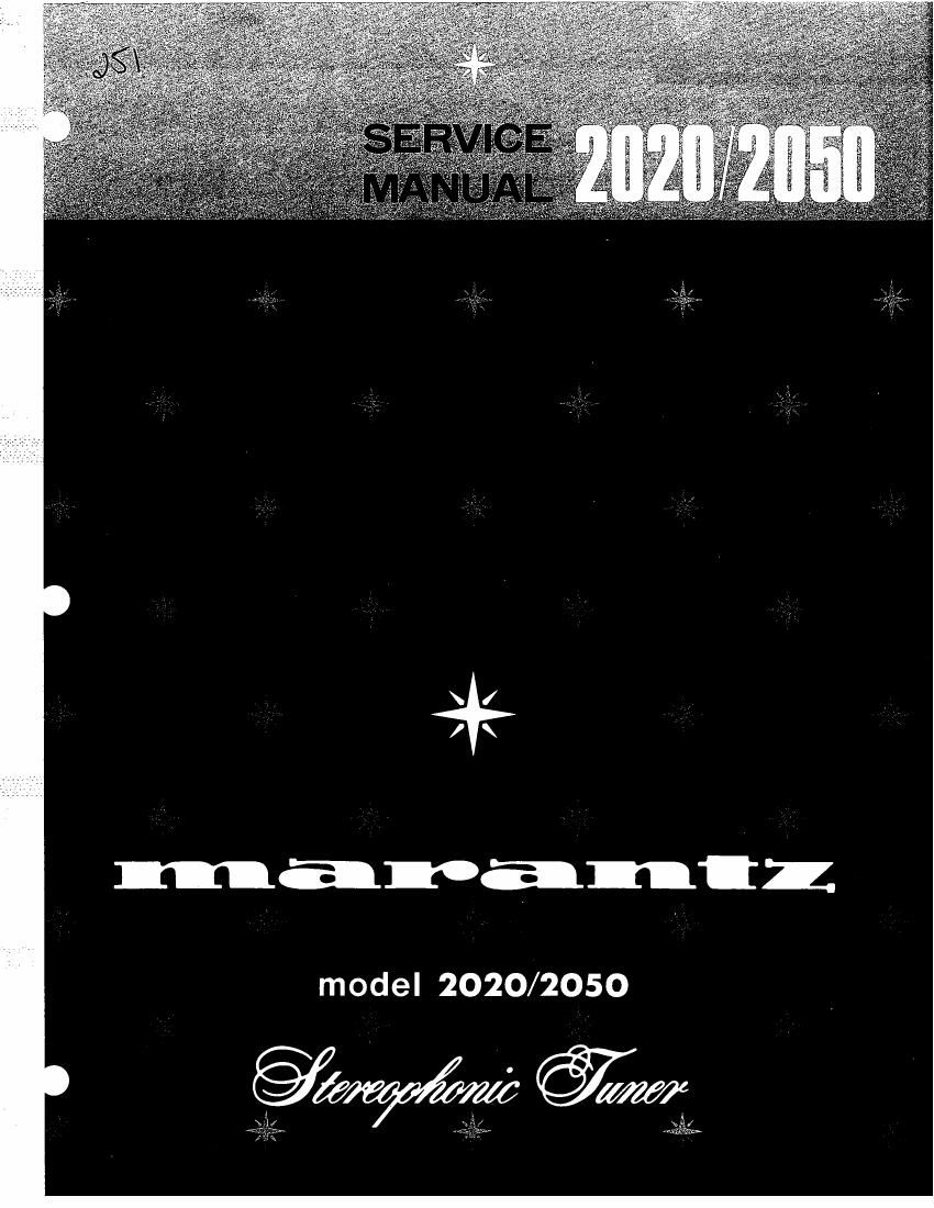 Marantz 2020 Service Manual