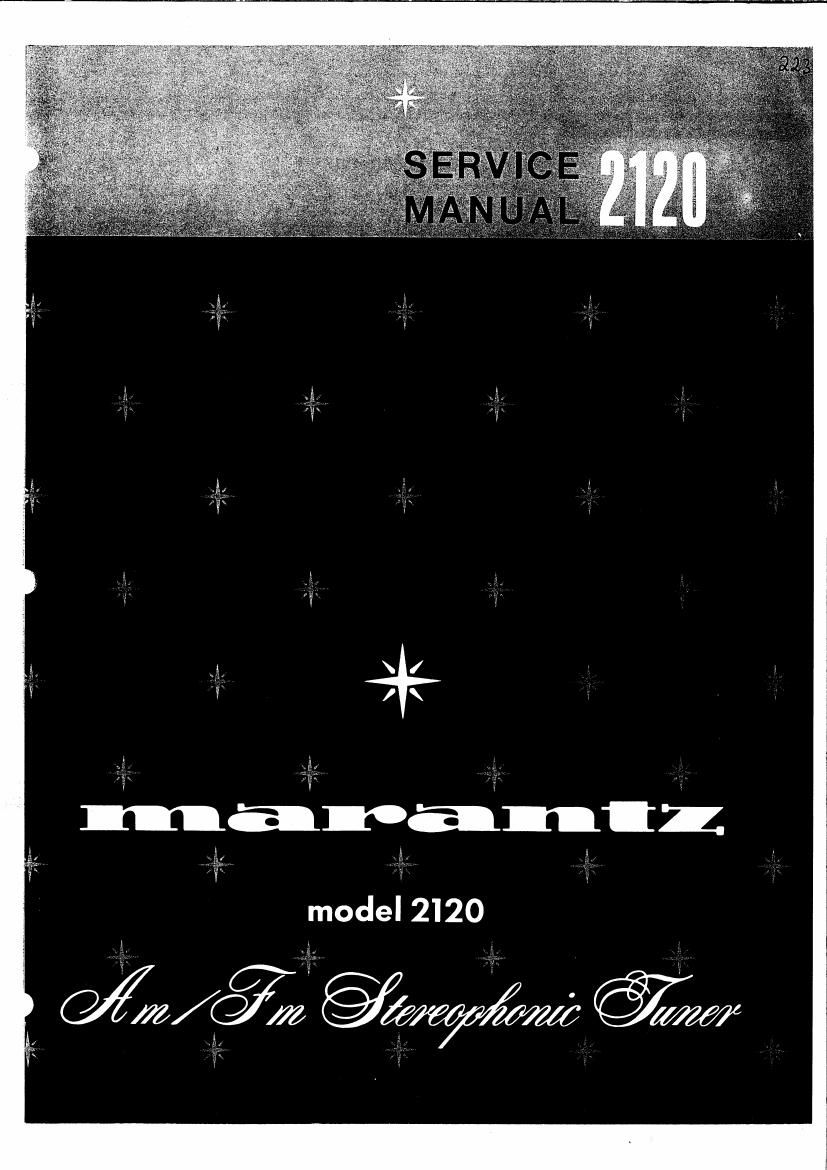 Marantz 2120 Service Manual