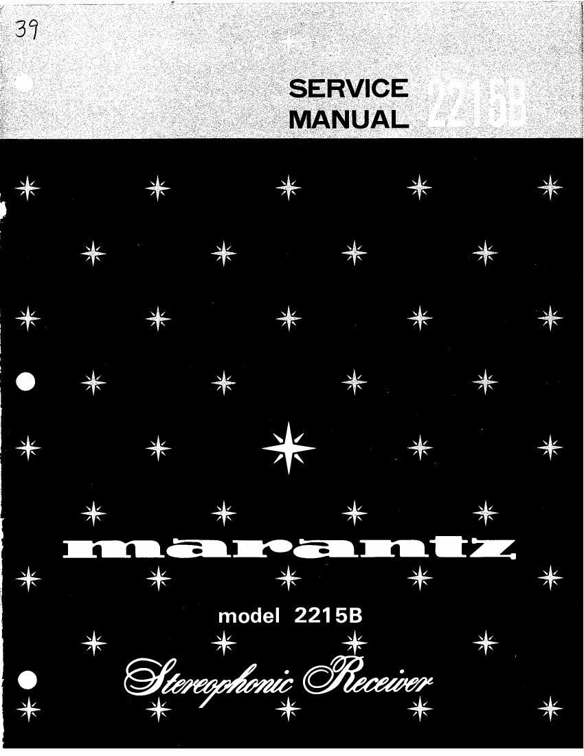Marantz 2215 B Service Manual