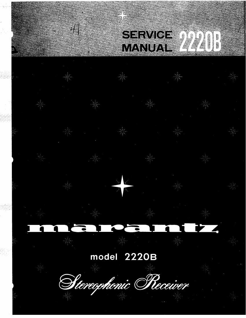 Marantz 2220 B Service Manual