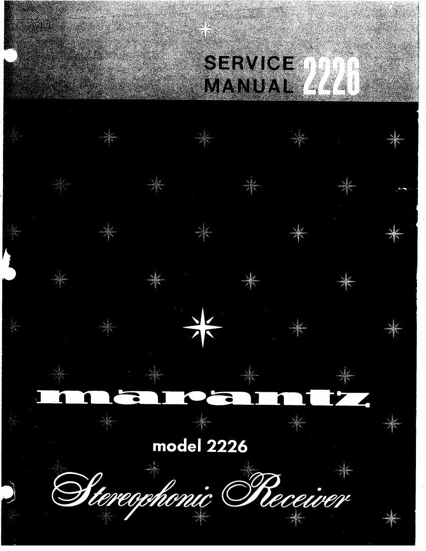 Marantz 2226 Service Manual