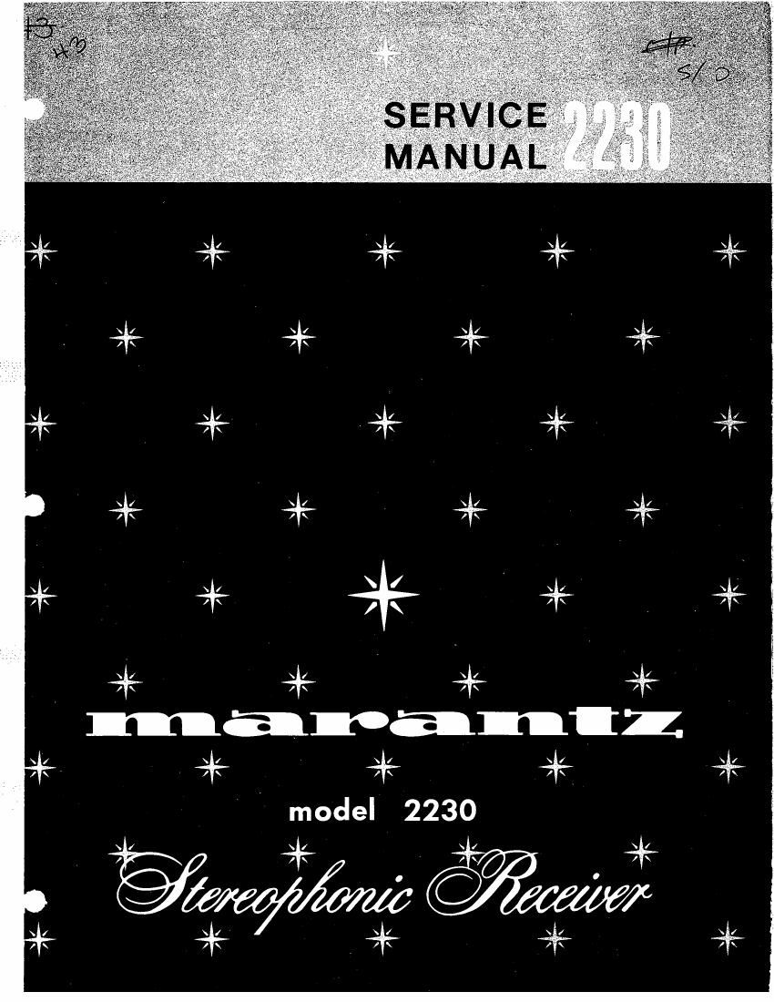 Marantz 2230 Service Manual