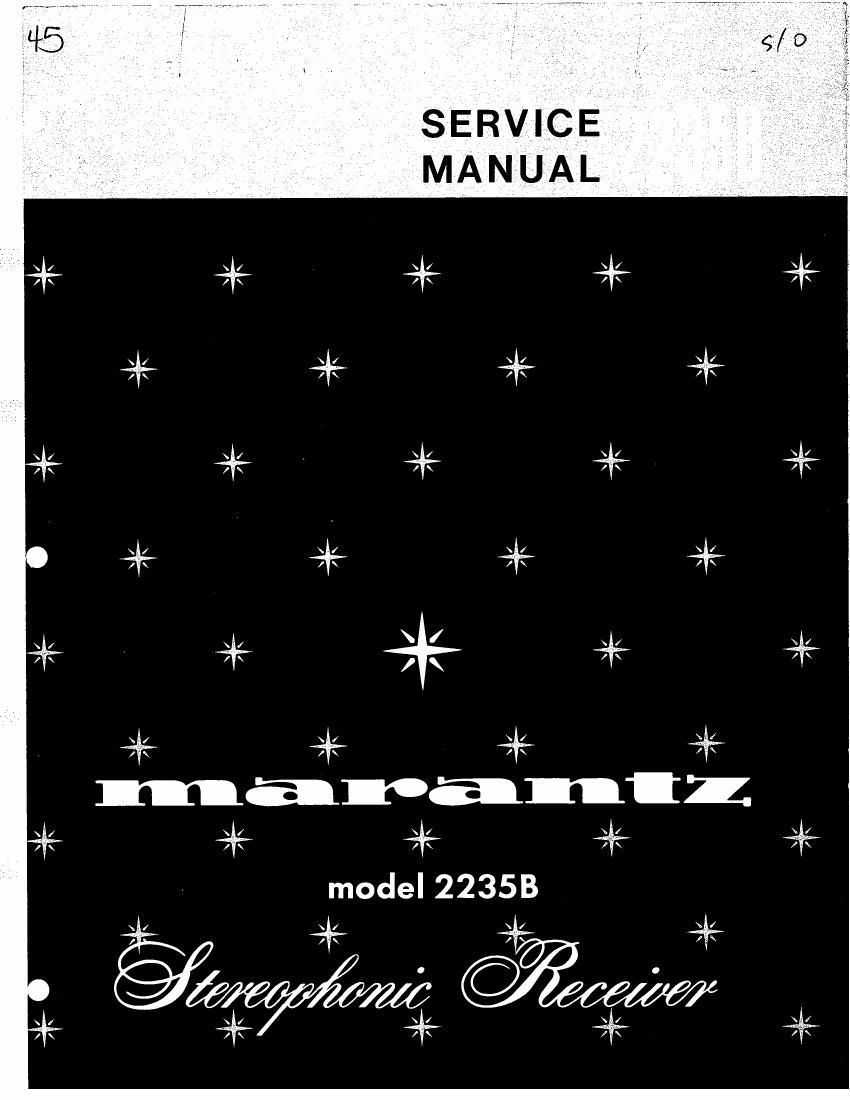 Marantz 2235 B Service Manual