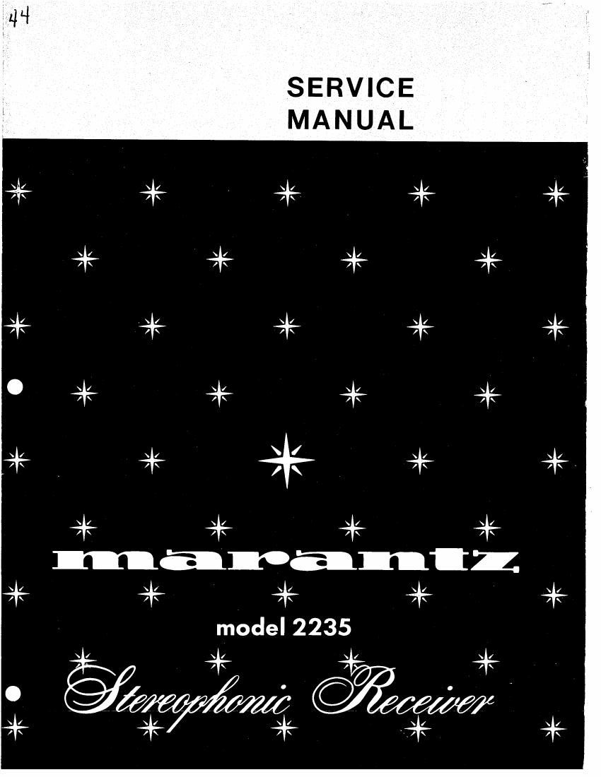 Marantz 2235 Service Manual