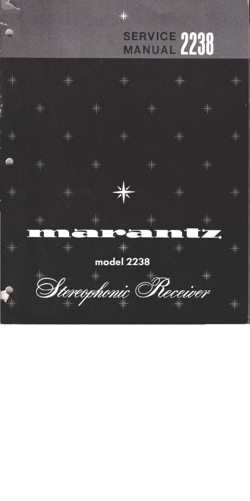 Marantz 2238 Service Manual