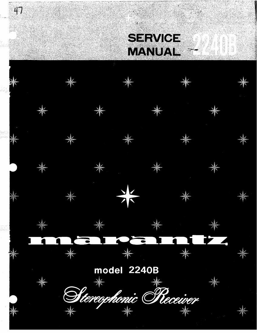 Marantz 2240 B Service Manual