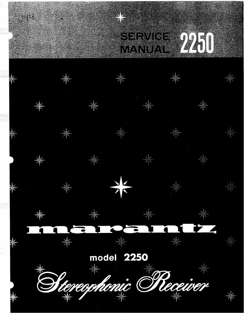 Marantz 2250 Service Manual