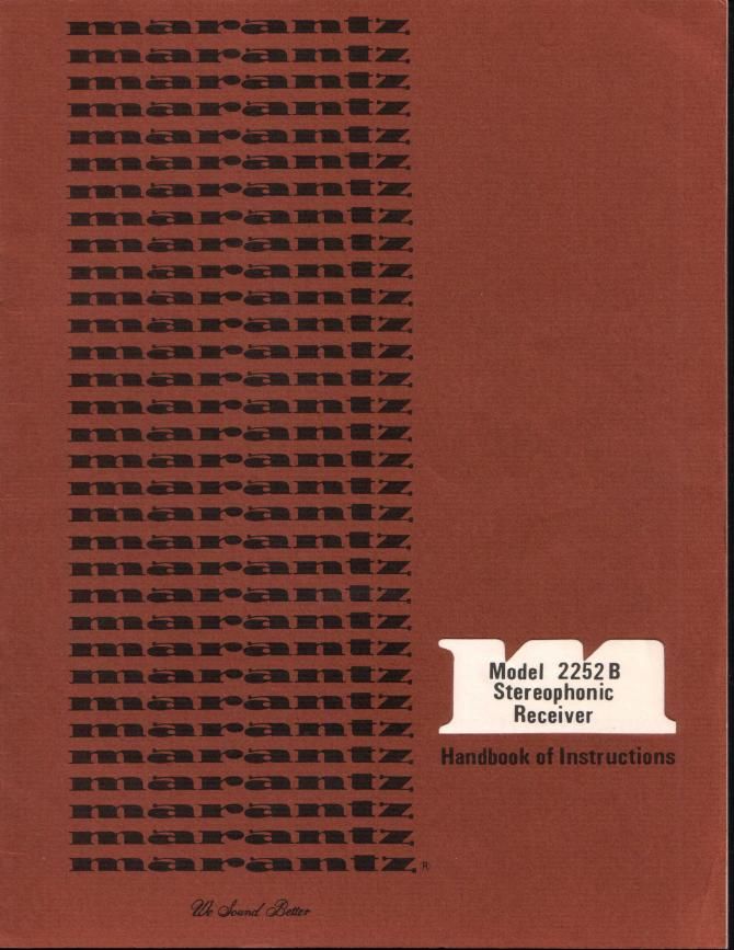 Marantz 2252 B Owners Manual