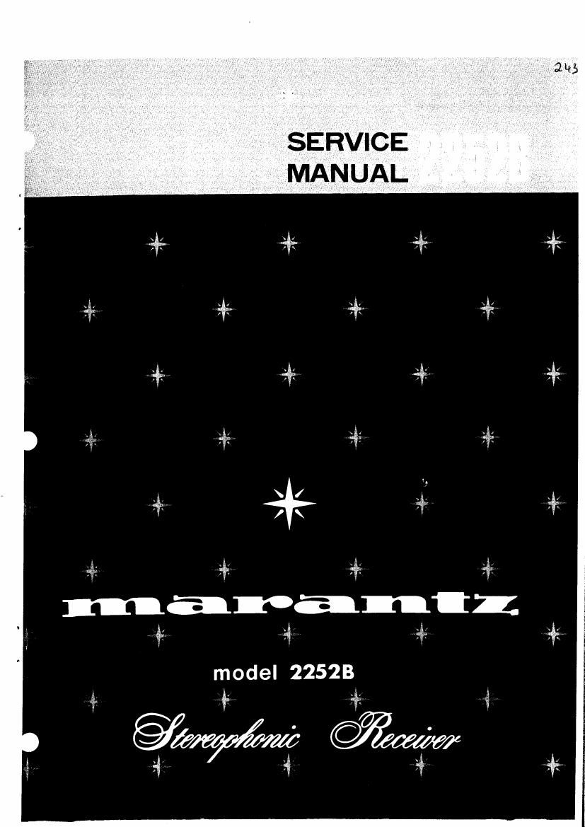 Marantz 2252 B Service Manual