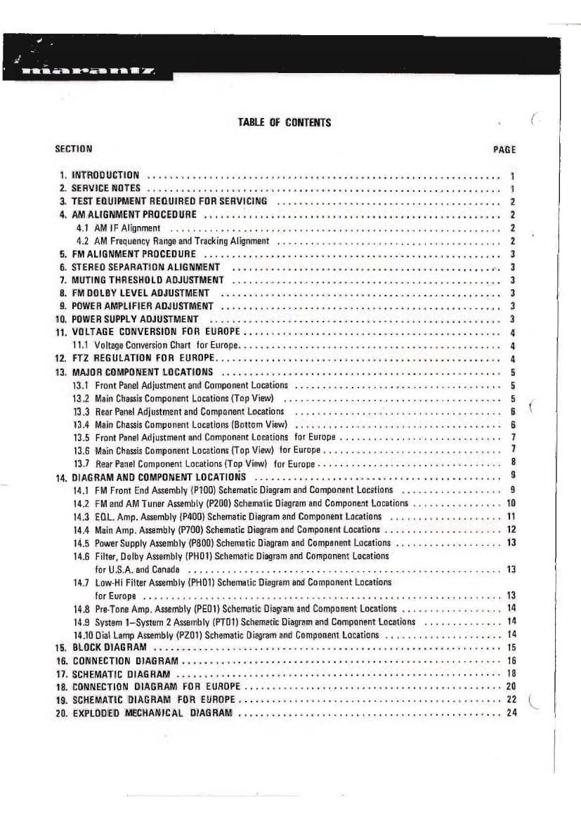 Marantz 2252 Service Manual