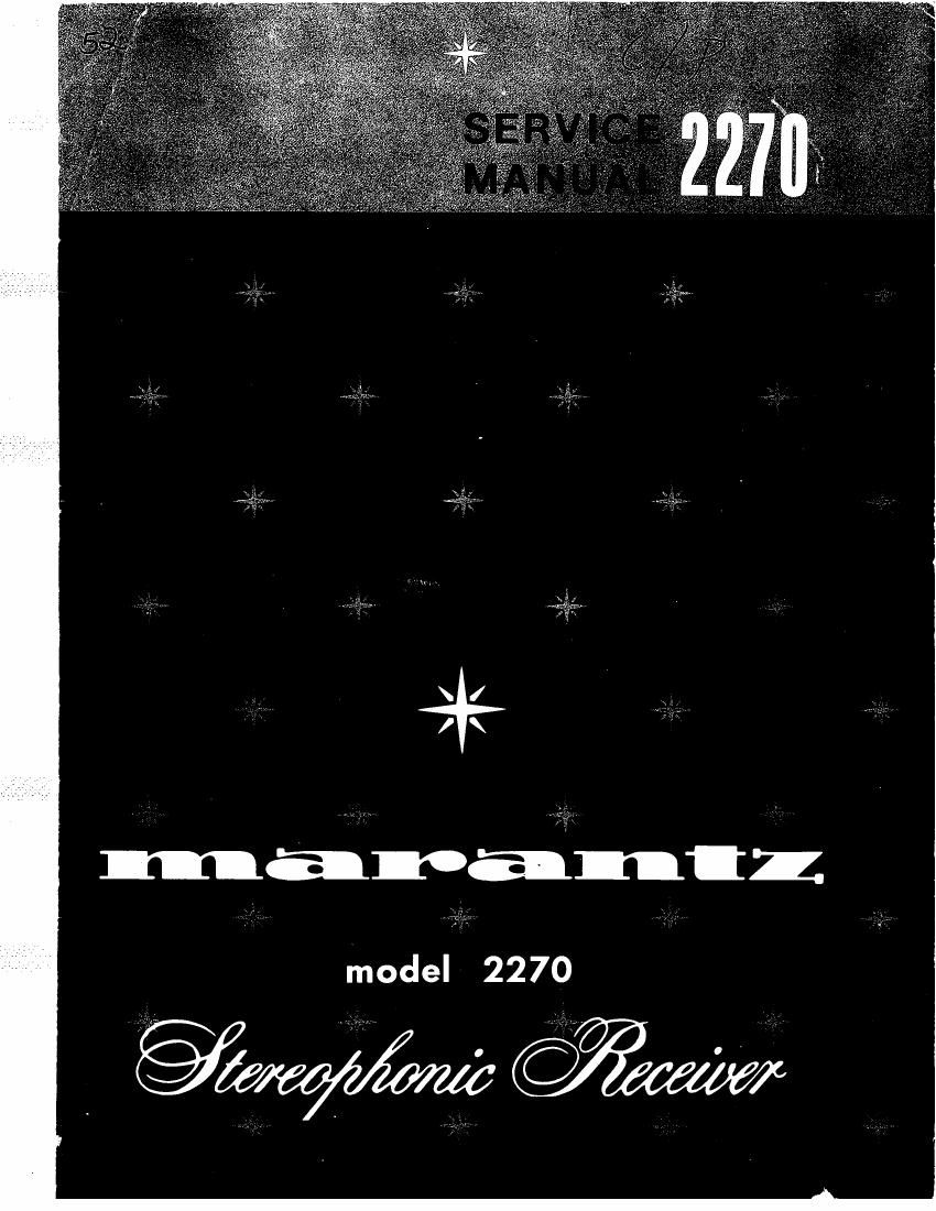 Marantz 2270 Service Manual
