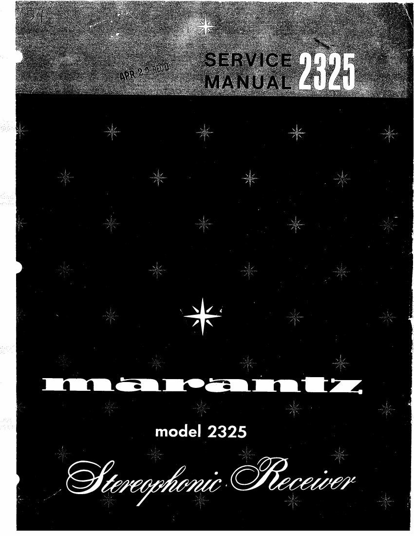 Marantz 2325 Service Manual