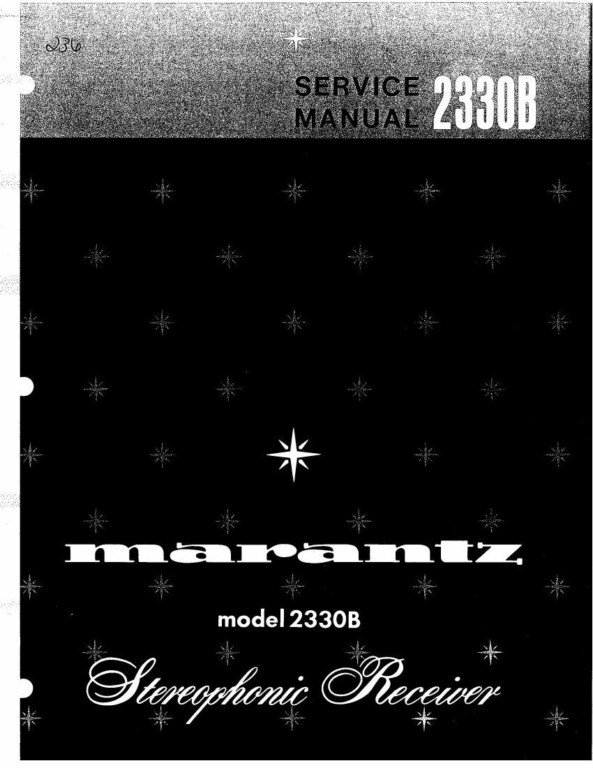 Marantz 2330 B Service Manual