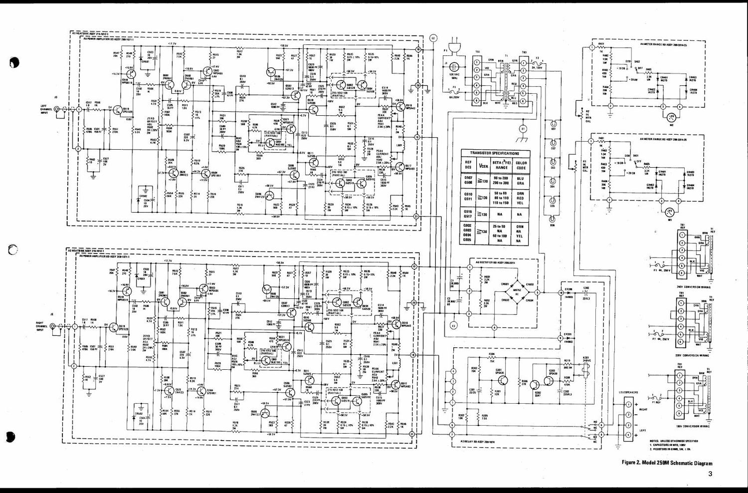 Marantz 250 M Schematic