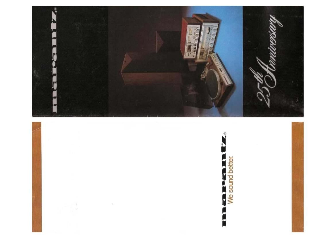 Marantz 25th Anniversary 1978 Catalog