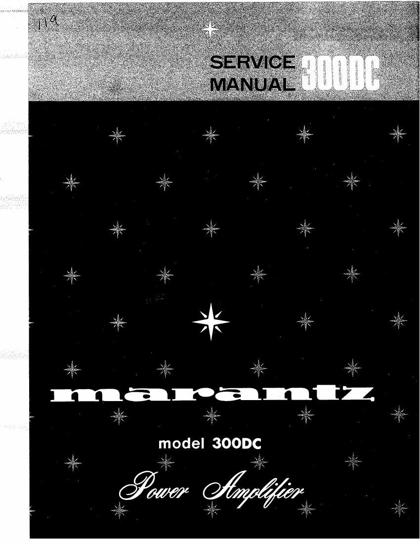 Marantz 300 DC Service Manual