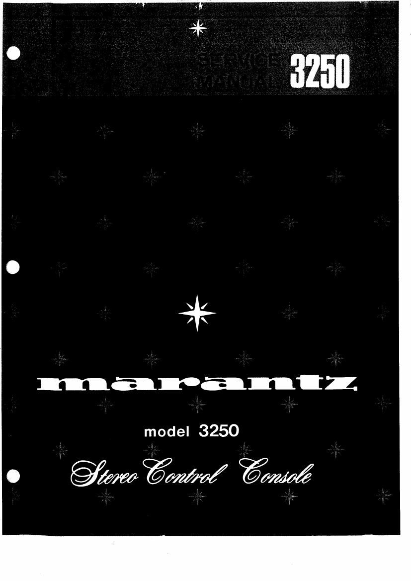 Marantz 3250 Service Manual
