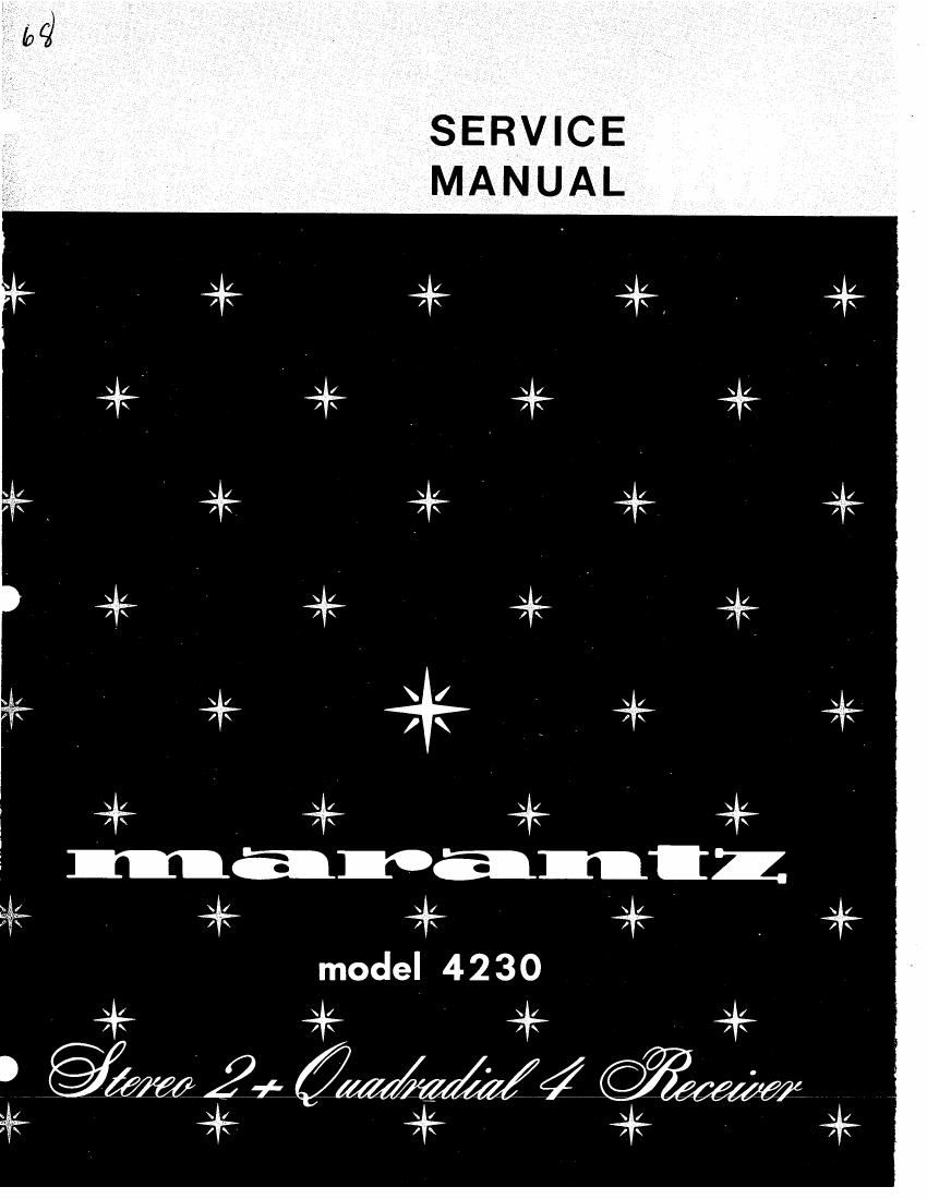 Marantz 4230 Service Manual