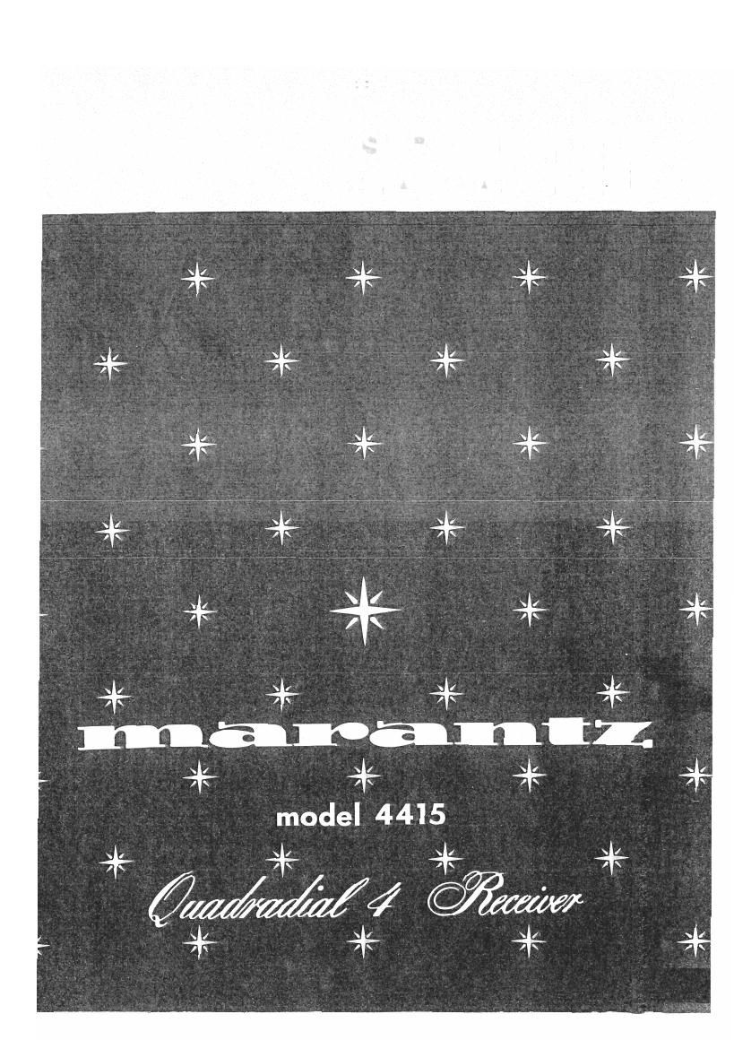 Marantz 4415 Service Manual