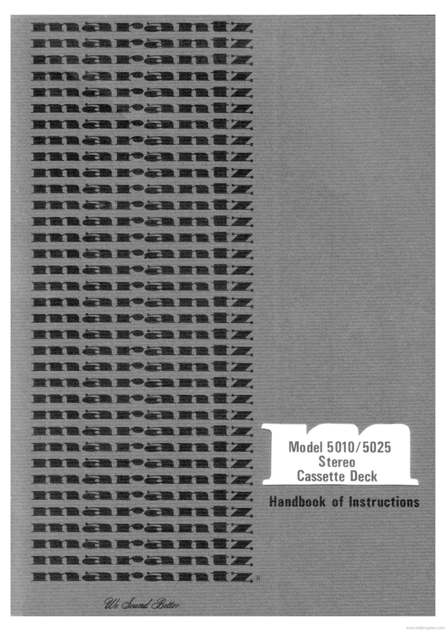 Marantz 5010 Owners Manual