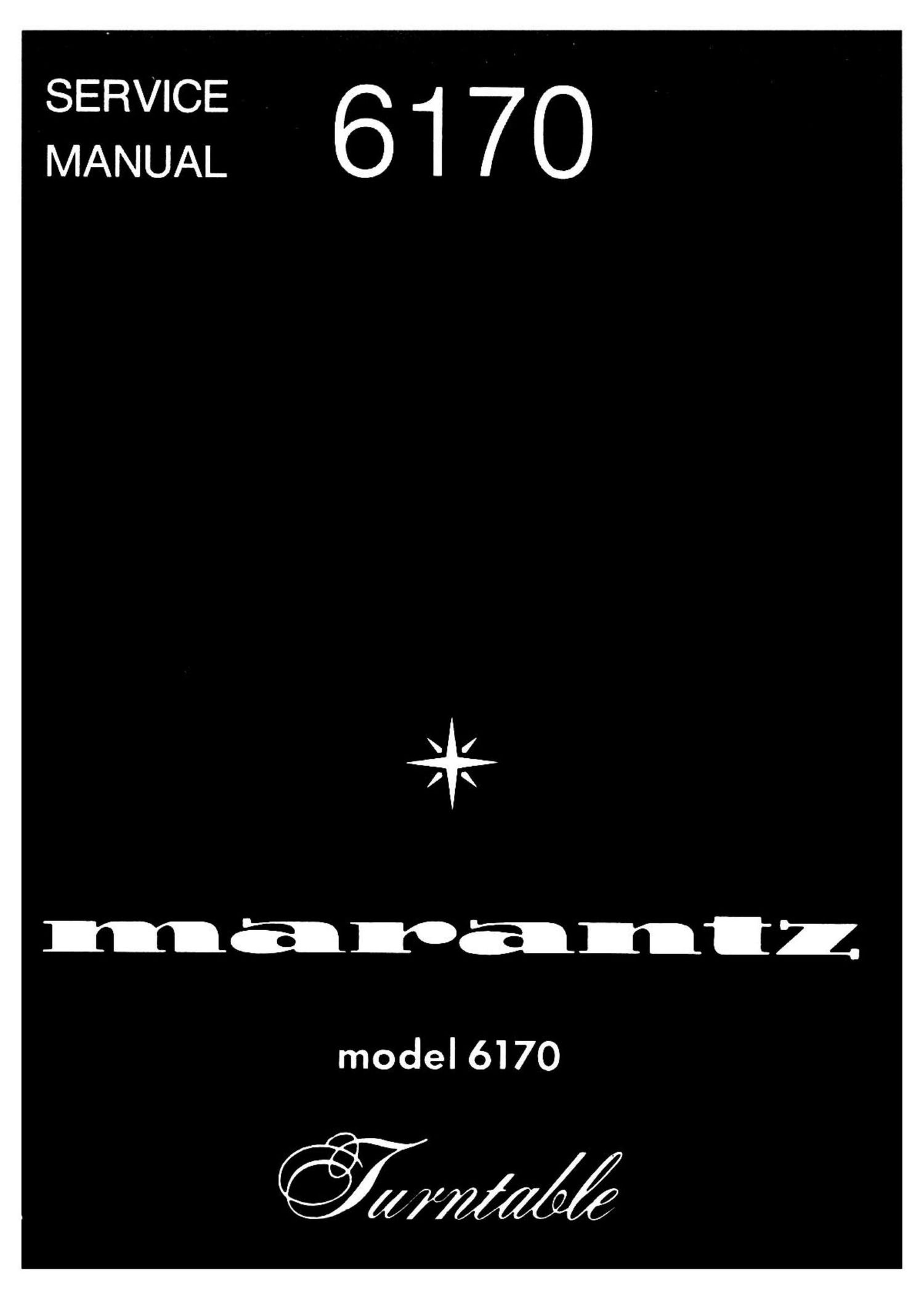Marantz 6170 Service Manual