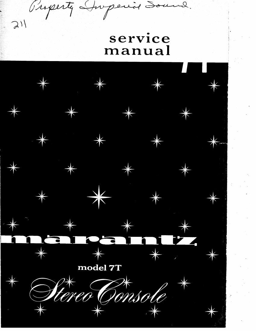 Marantz 7T Service Manual