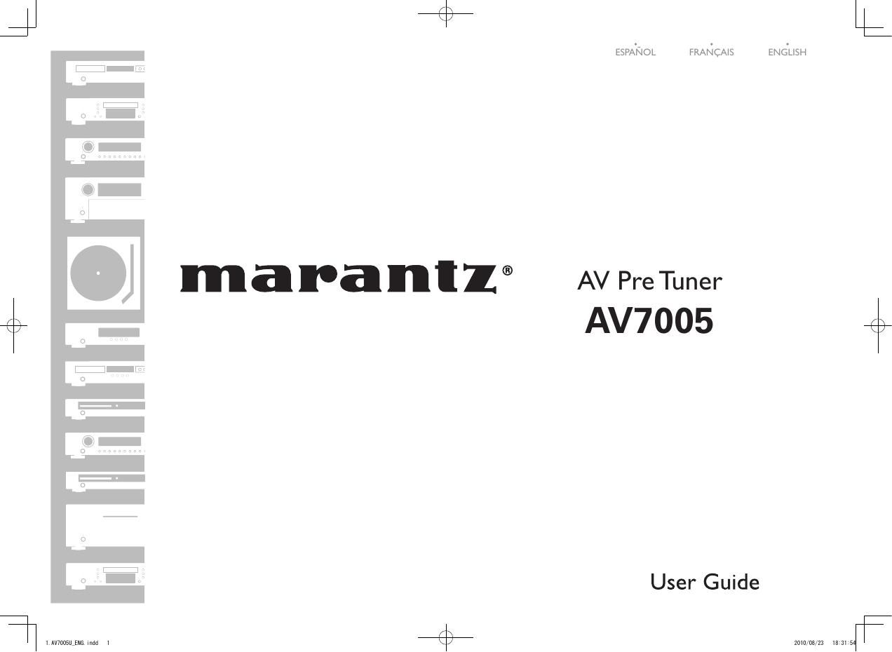 Marantz AV 7005 Owners Manual