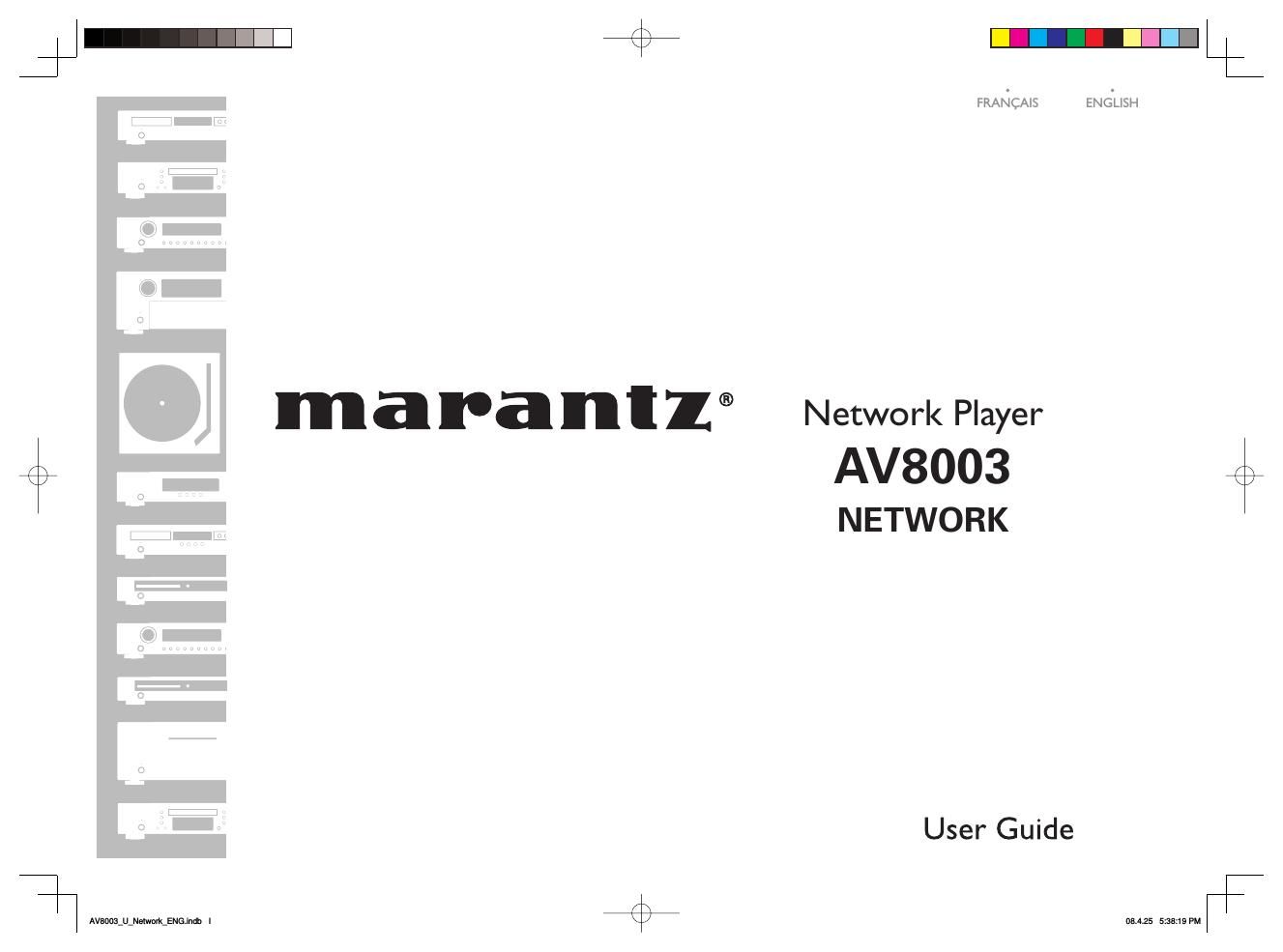 Marantz AV 8003 User Guide