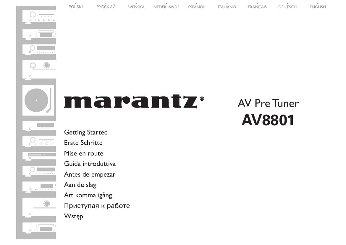 Marantz AV 8801 Owners Manual
