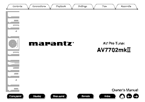 Audio Service Manuals - m / marantz / marantz-av