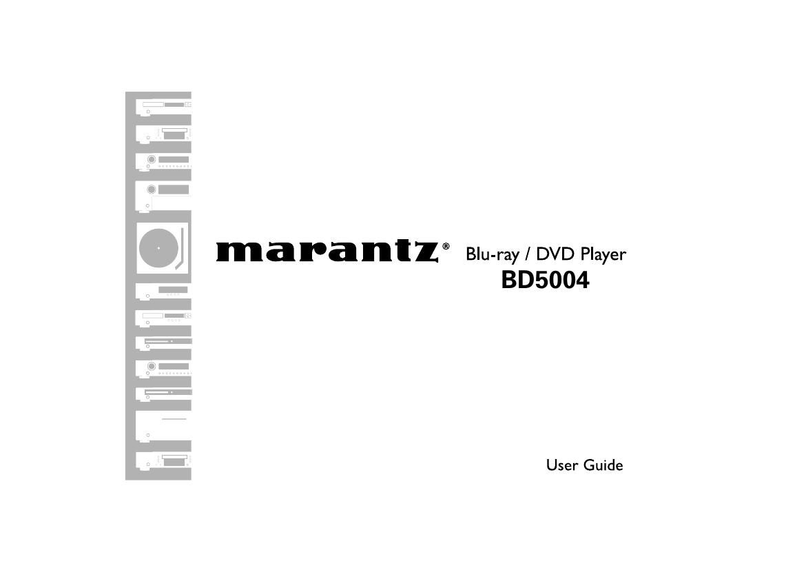 Marantz BD 5004 Owners Manual