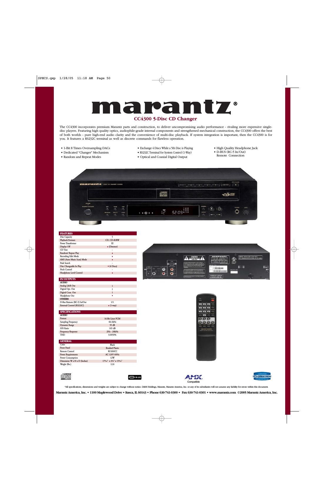 Marantz CC 4300 Brochure 2