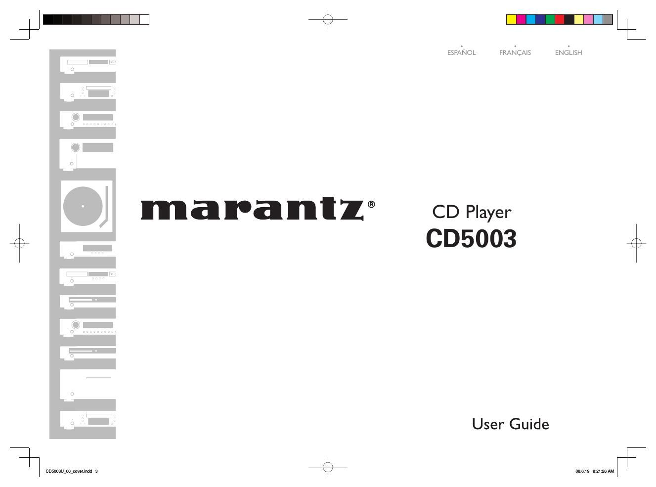 Marantz CD 5003 Owners Manual