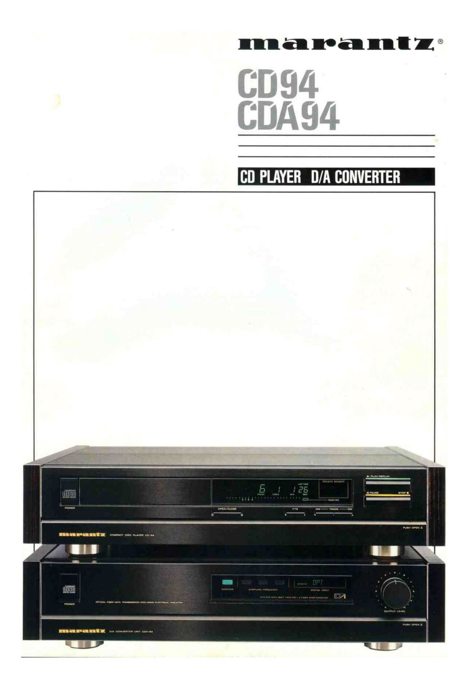 Marantz CD 94 CDA 94 Brochure