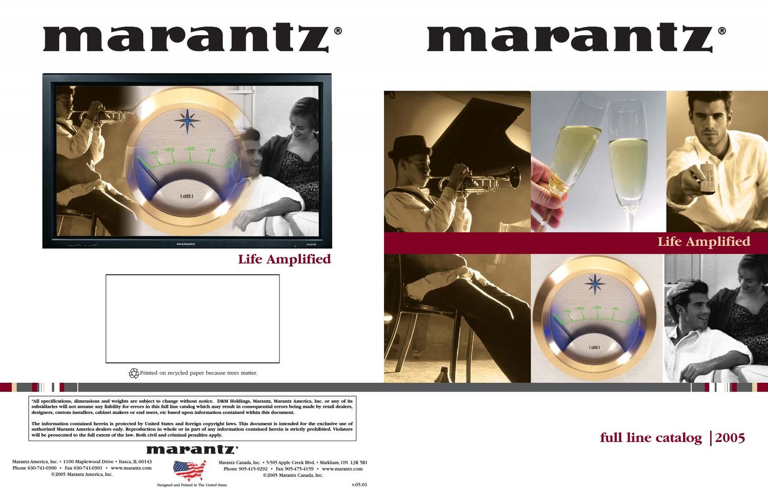 Marantz Catalogue Full Line Catalog 2005