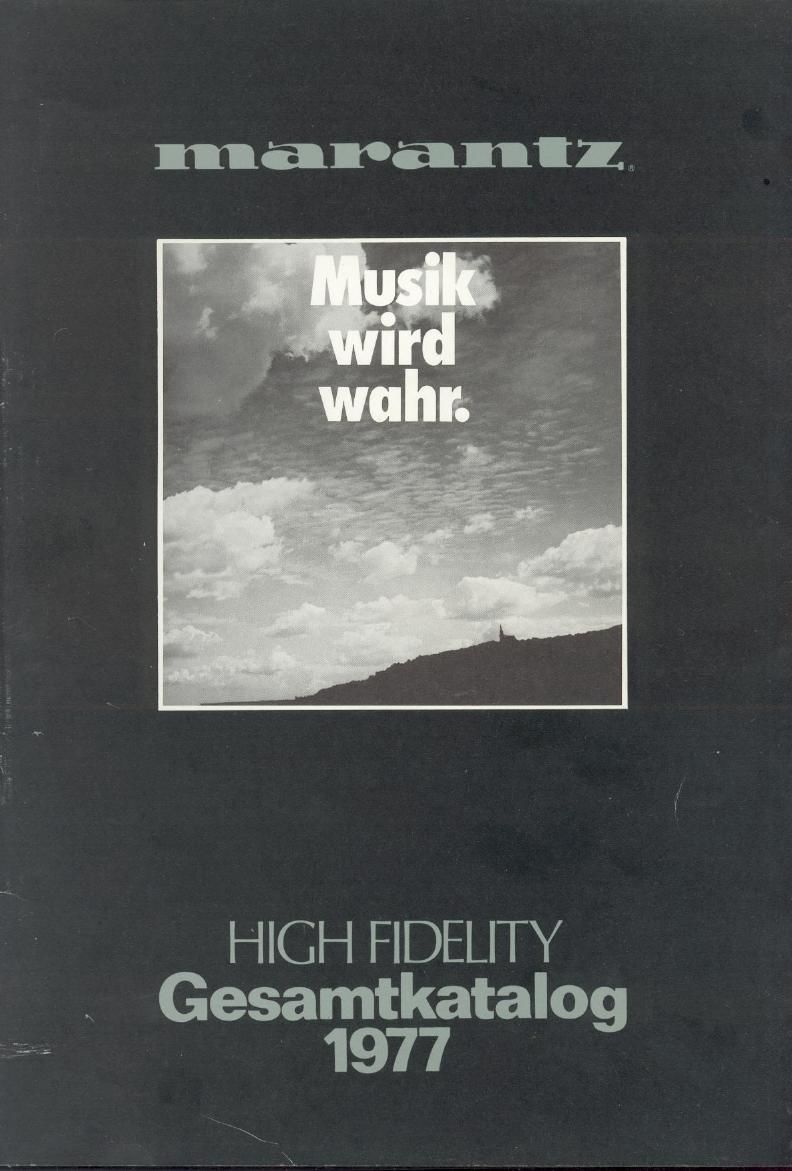 Marantz High Fidelity 1977 Catalog