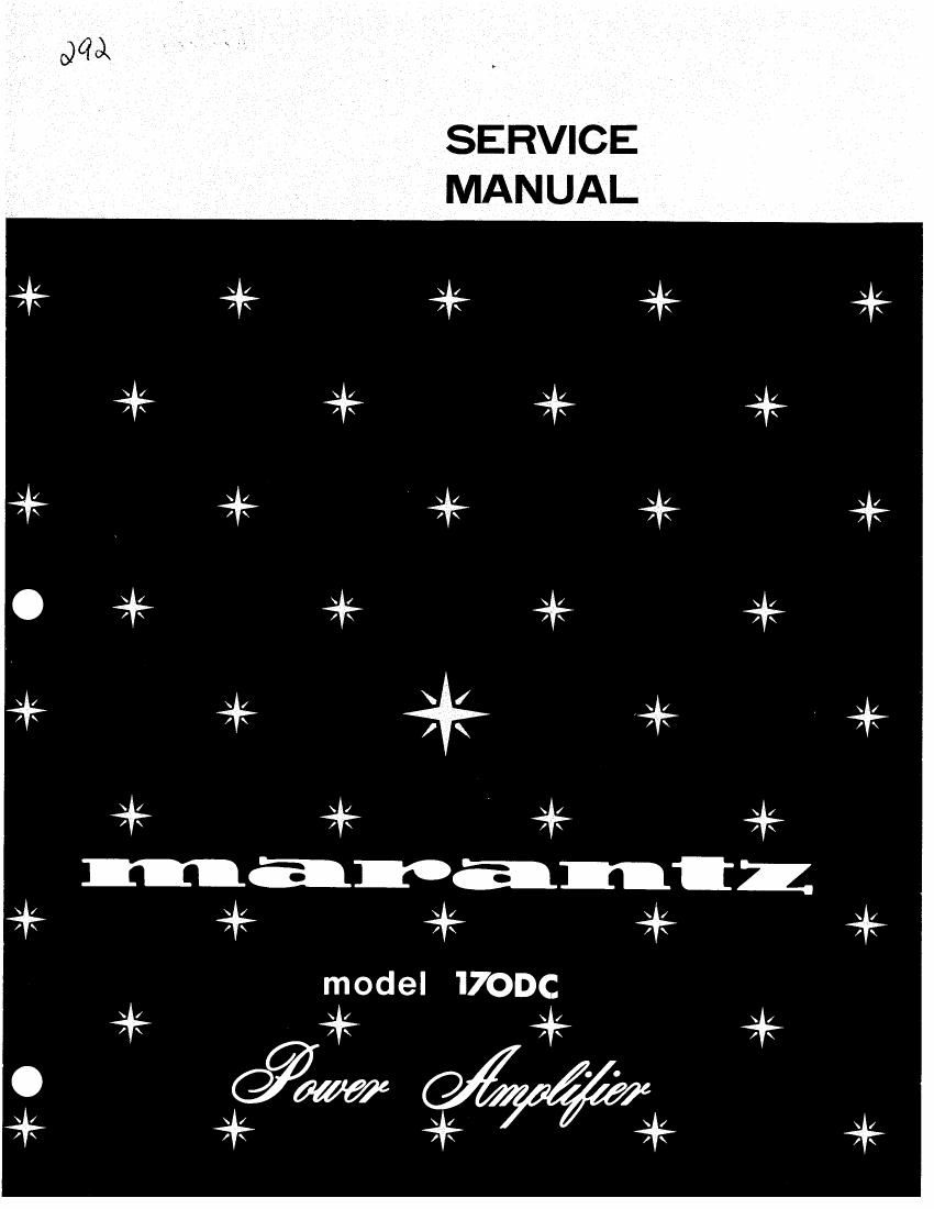 Marantz DC 170 S SErvice Manual