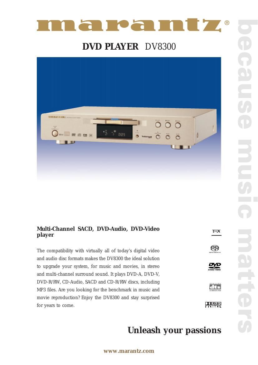 Marantz DV 8300 Brochure