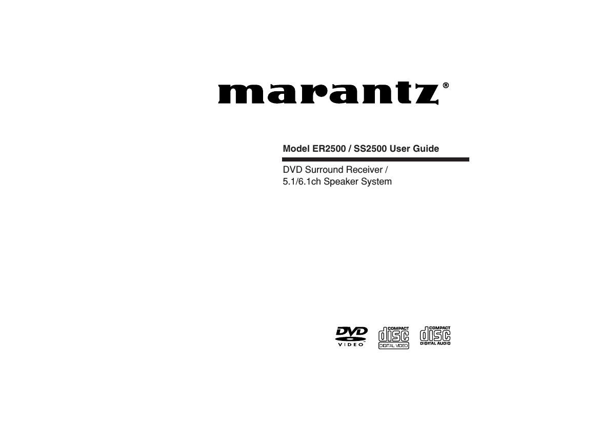 Marantz ER 2500 Owners Manual