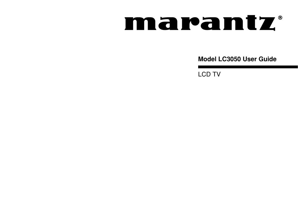 Marantz LC 3050 Owners Manual
