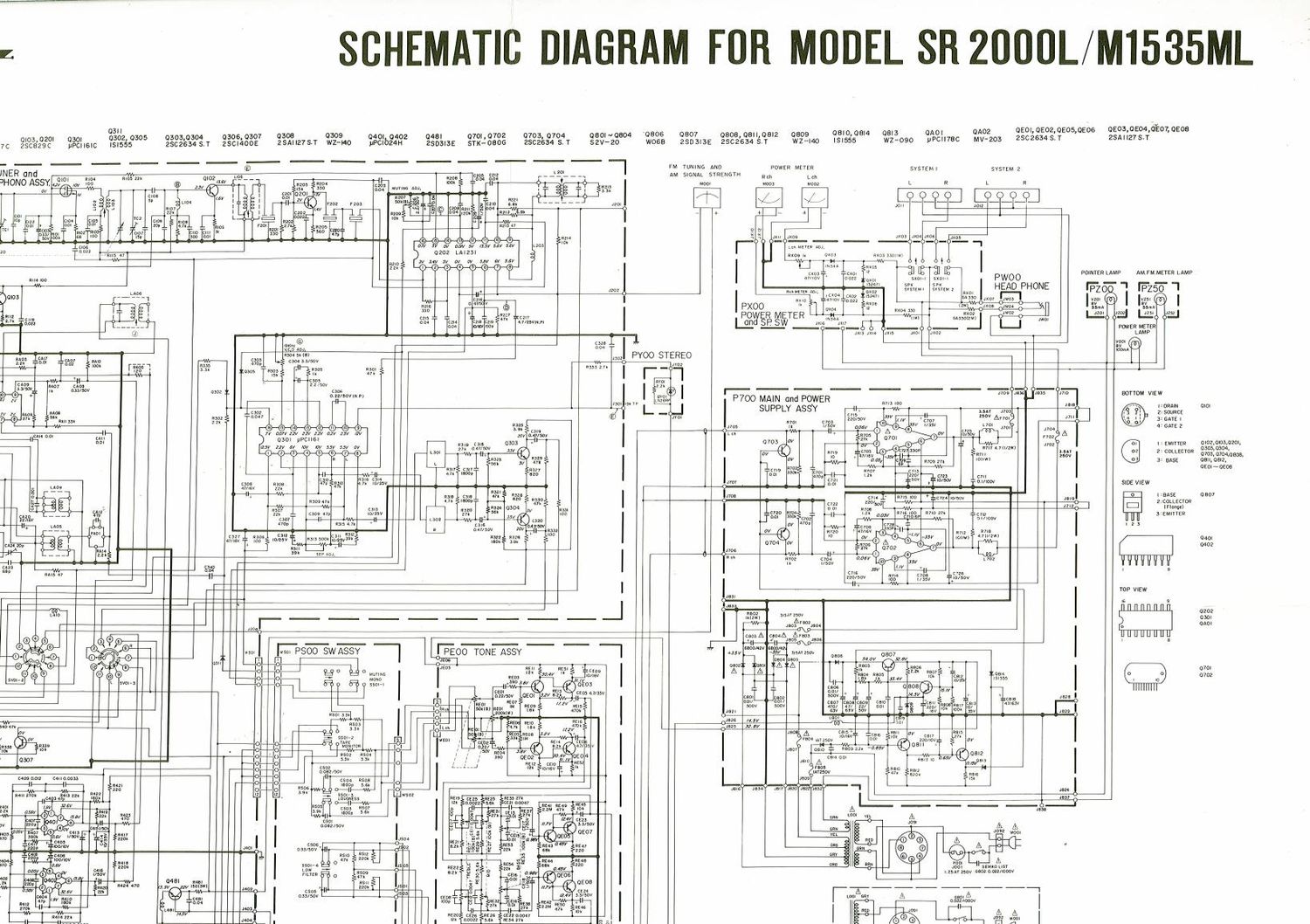 Marantz M 1535 ML Schematic