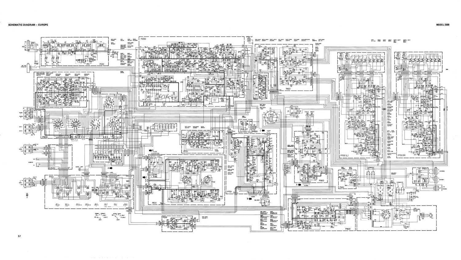 Marantz M 2500 Schematic