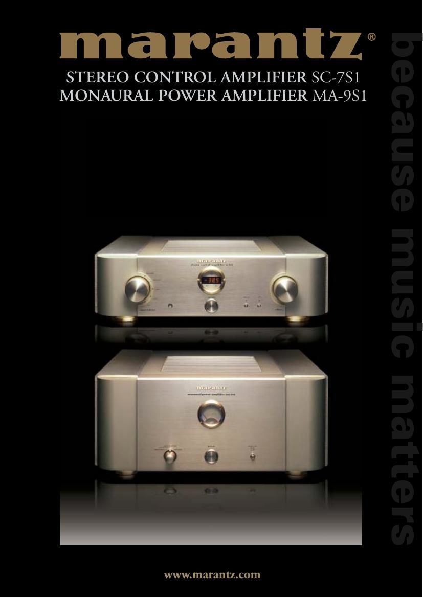 Marantz MA 9 S 1 SC 7S1 Brochure