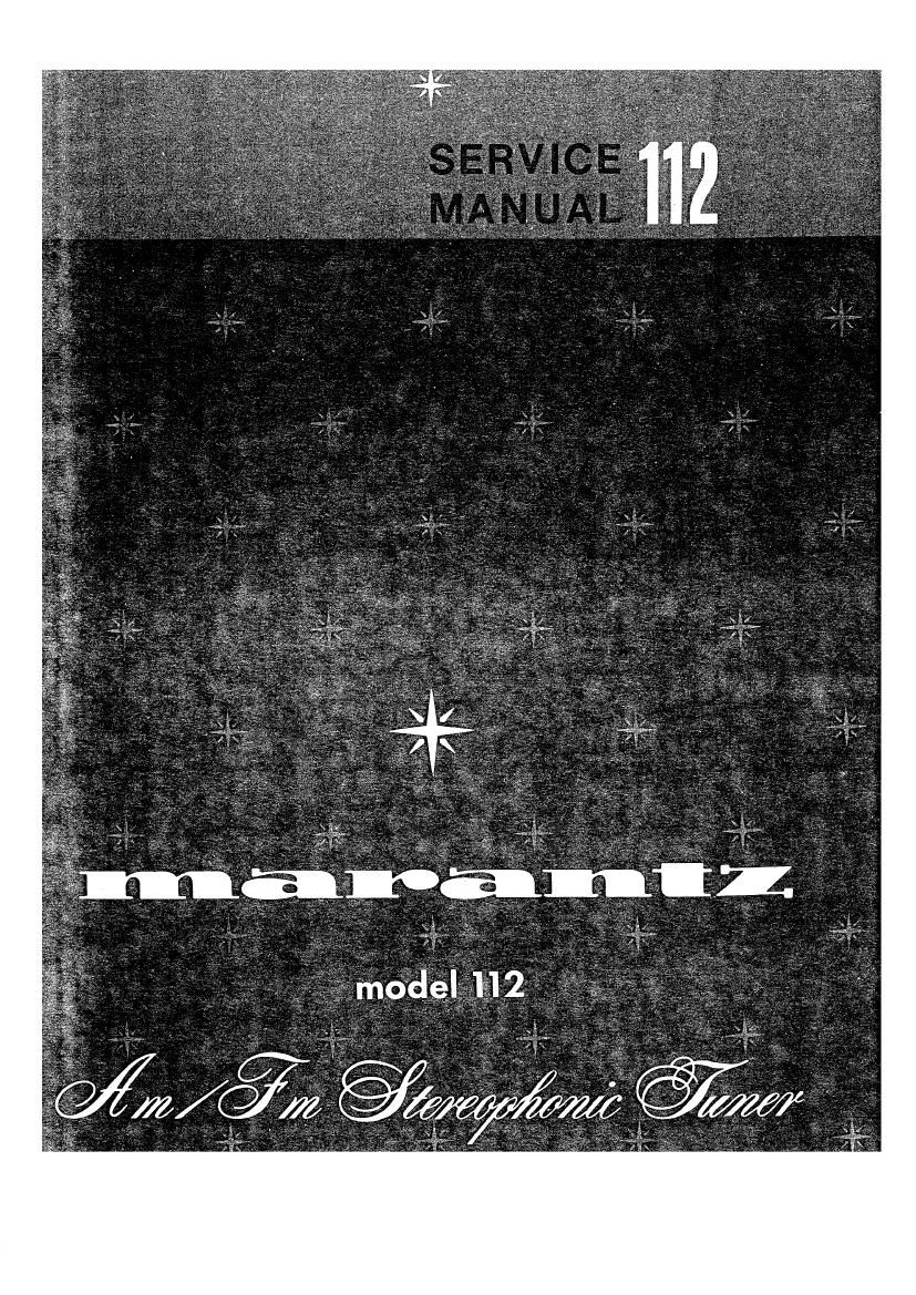 Marantz Model 112 Service Manual