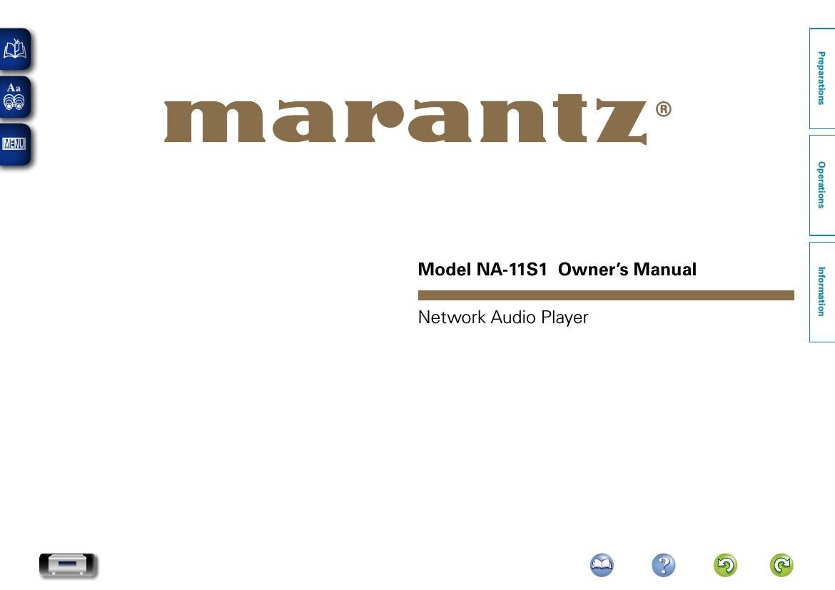 Marantz NA 11S1 Owners Manual